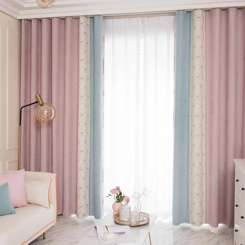Chenille Blackout Curtain Fabric Wholesale New Cartoon Children's Room Little Bee Seamless Stitching Curtain Finished Product Y
Chenille Blackout Curtain Fabric Wholesale New Cartoon Children's Room Little Bee Seamless Stitching Curtain Finished Product Y