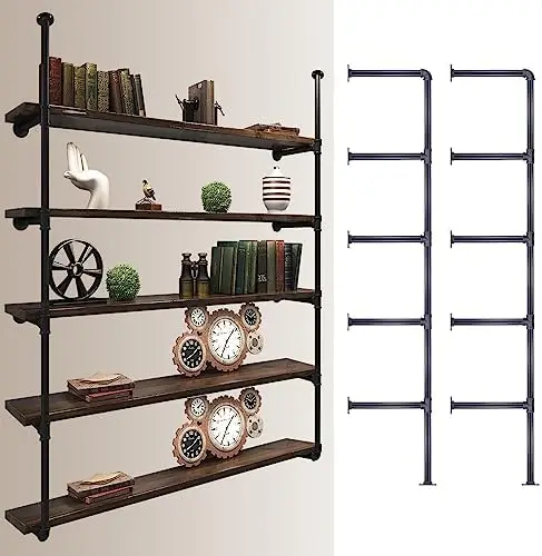Tier Industrial Mount Iron Pipe Shelf, 3/4 Inches Malleable Cast Iron Pipe Mount Bookshelf Shelving Unit, DIY Open Bookshelf,
Tier Industrial Mount Iron Pipe Shelf, 3/4 Inches Malleable Cast Iron Pipe Mount Bookshelf Shelving Unit, DIY Open Bookshelf,