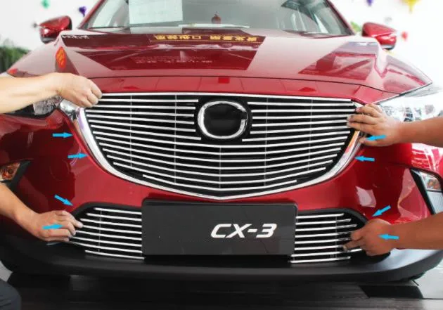 For Mazda CX-3 2017-2019 High-quality aluminum alloy front bumper grille air intake grille Insect protection car styling
For Mazda CX-3 2017-2019 High-quality aluminum alloy front bumper grille air intake grille Insect protection car styling