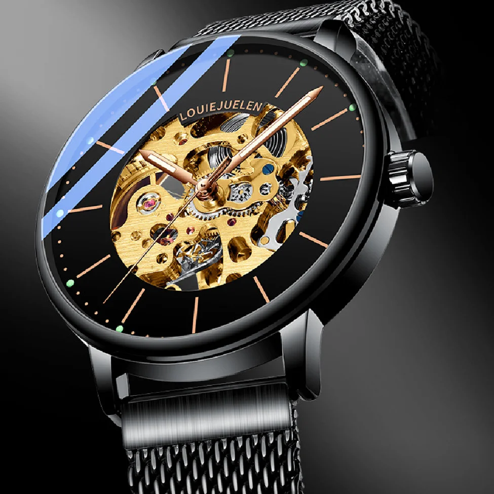 Popular automatic mechanical man watch simple boys waterproof fashion men's Watches Reloj hombre
Popular automatic mechanical man watch simple boys waterproof fashion men's Watches Reloj hombre