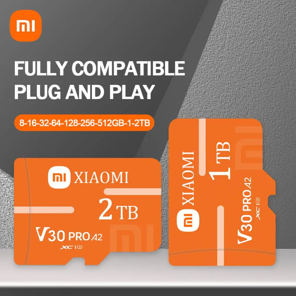 Xiaomi Micro TF SD Card EVO Plus Flash Memory Card 1TB 512GB 256GB 128GB 64GB Class 10 UHS-I High Speed MicroTF sd Card
Xiaomi Micro TF SD Card EVO Plus Flash Memory Card 1TB 512GB 256GB 128GB 64GB Class 10 UHS-I High Speed MicroTF sd Card