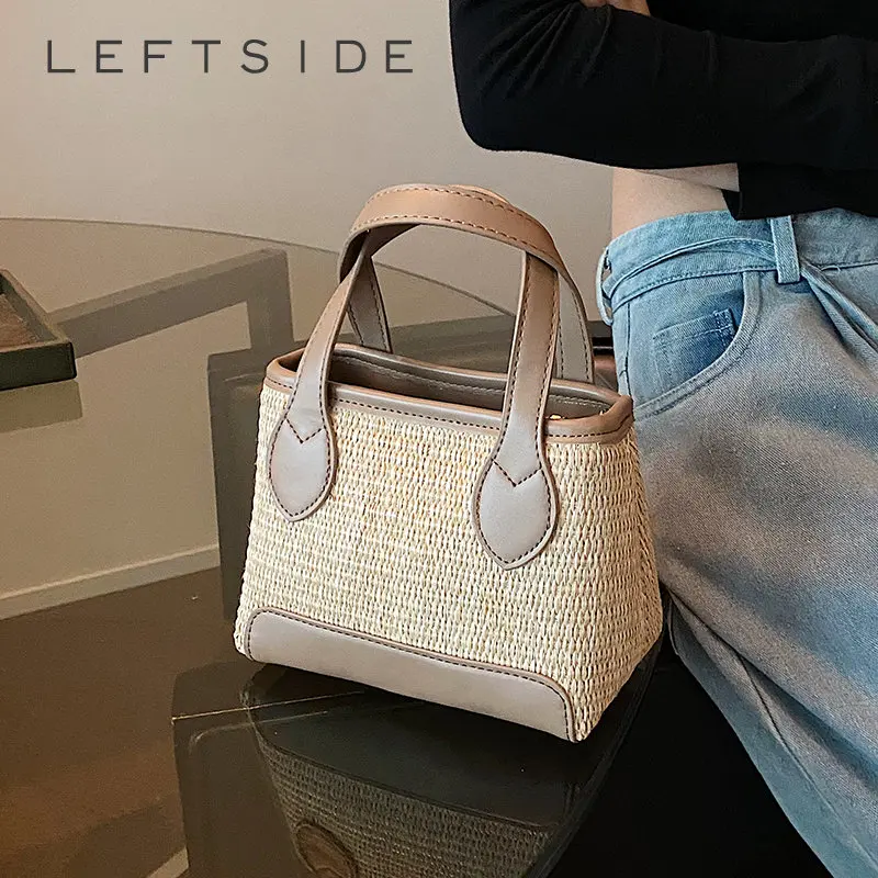 LEFTSIDE Mini Straw Bucket Bags for Women 2023 Summer New In Crossbody Bags Lady Travel Beach Purses and Handbags
LEFTSIDE Mini Straw Bucket Bags for Women 2023 Summer New In Crossbody Bags Lady Travel Beach Purses and Handbags