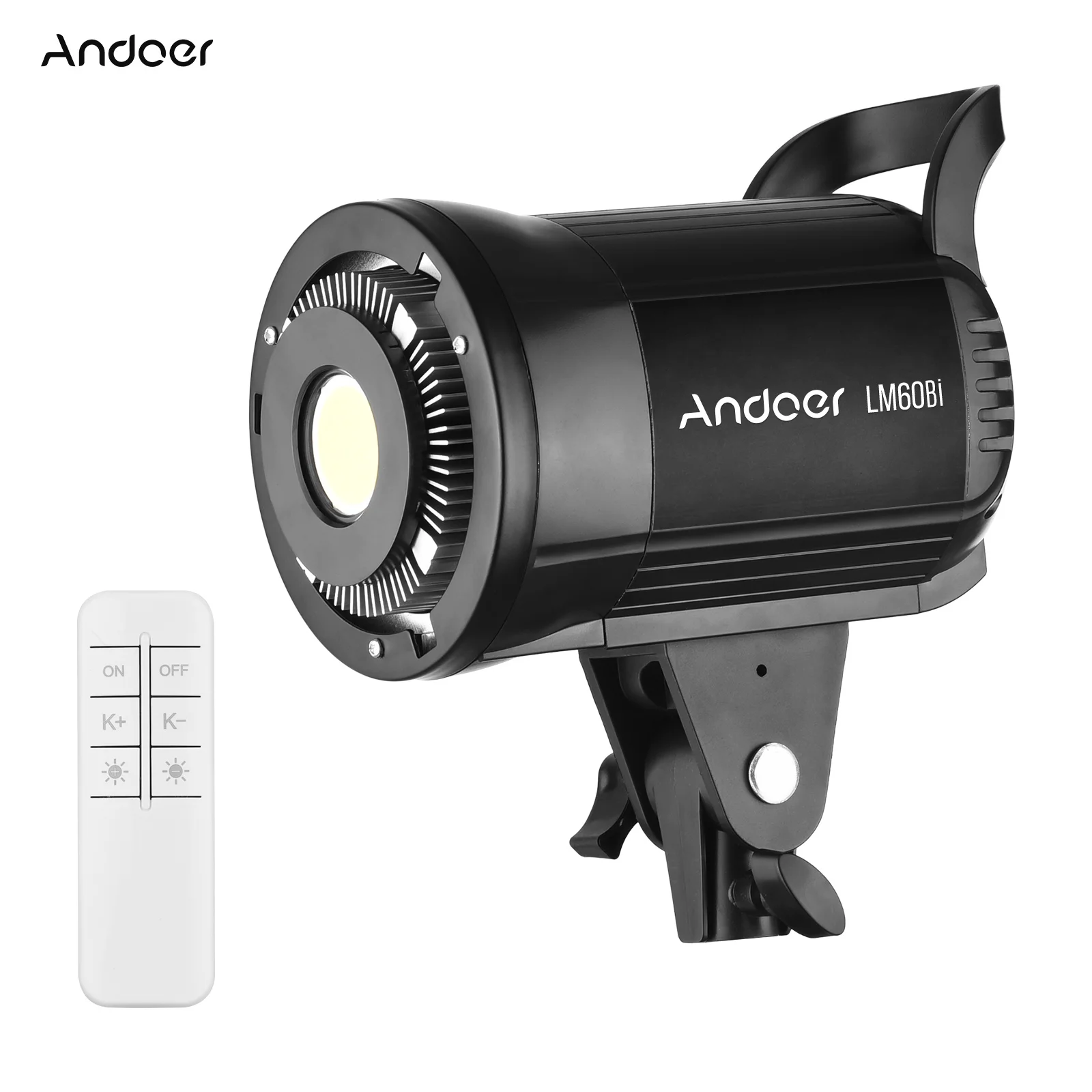 

Andoer LM60Bi Photography LED Fill Light 60W Studio Video Light 3000-5600K Dimmable Continuous Light Remote Control Recording