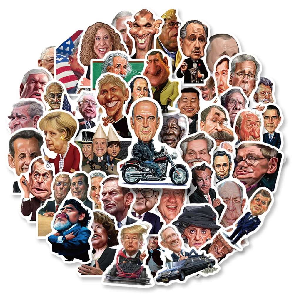 10/30/50PCS Funny Celebrity Stickers Cartoon Graffiti Decals DIY Laptop Luggage Fridge Waterproof Sticker Kid Toy Gift Wholesale
10/30/50PCS Funny Celebrity Stickers Cartoon Graffiti Decals DIY Laptop Luggage Fridge Waterproof Sticker Kid Toy Gift Wholesale