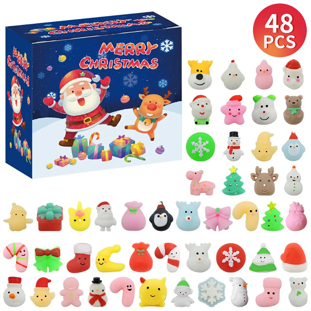 48 Grid Advent Calendar Non-Toxic TPR Soft Glue Sensory Toys Set Reusable Squeeze Toys Set Washable for Children Christmas Gifts
48 Grid Advent Calendar Non-Toxic TPR Soft Glue Sensory Toys Set Reusable Squeeze Toys Set Washable for Children Christmas Gifts