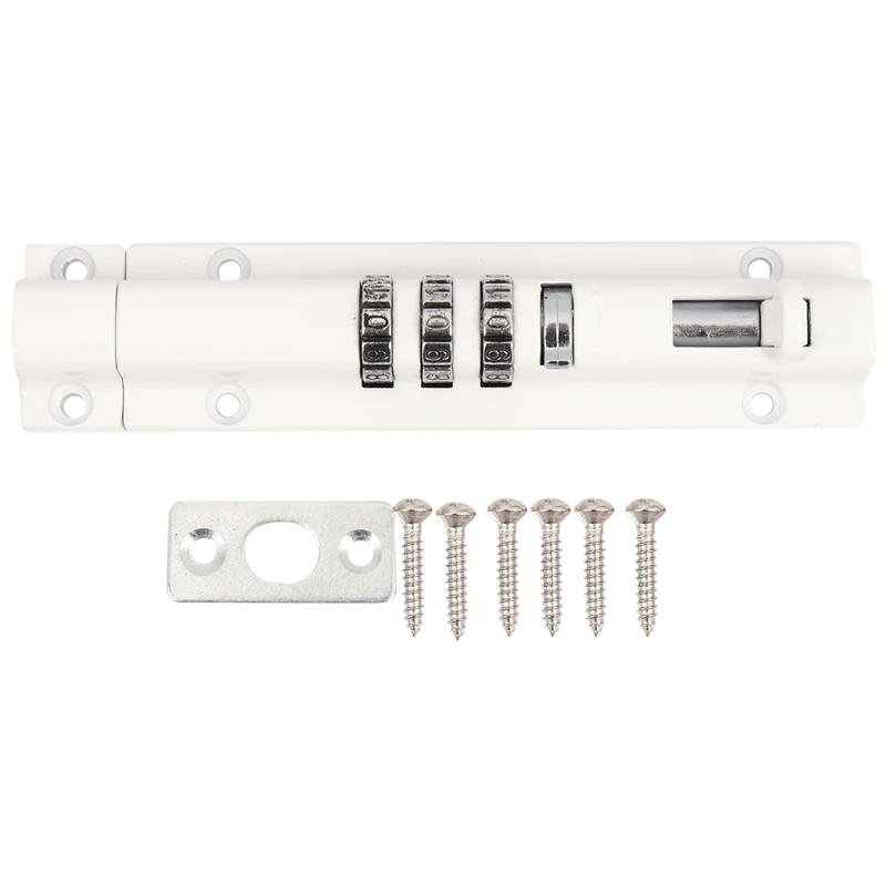 Horizontal Horizontal Door Bolt Lock Sliding Combination Code Can Be Reset For Gate Garage Cabinet
Horizontal Horizontal Door Bolt Lock Sliding Combination Code Can Be Reset For Gate Garage Cabinet