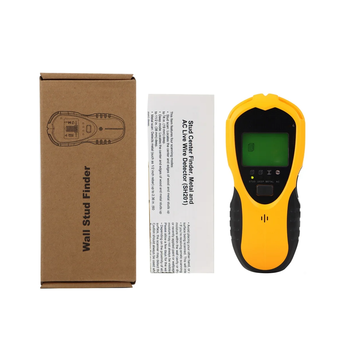 New Wall Scanner 4 in 1 Electric Wall Detector Finders with Digital LCD Display for Wood AC Wire Metal Studs Detection
New Wall Scanner 4 in 1 Electric Wall Detector Finders with Digital LCD Display for Wood AC Wire Metal Studs Detection