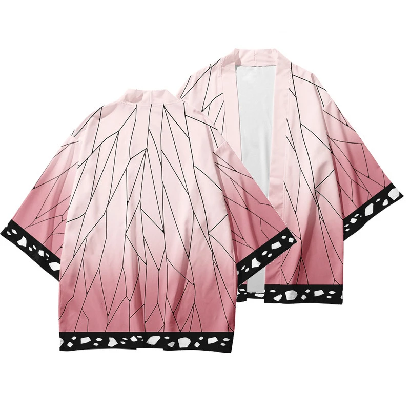 Japanese Samurai Anime Demon Slayer Kimono Women Men Cosplay Haori Casual Streetwear Demon Print Cardigan Yukata Asian Clothes
Japanese Samurai Anime Demon Slayer Kimono Women Men Cosplay Haori Casual Streetwear Demon Print Cardigan Yukata Asian Clothes