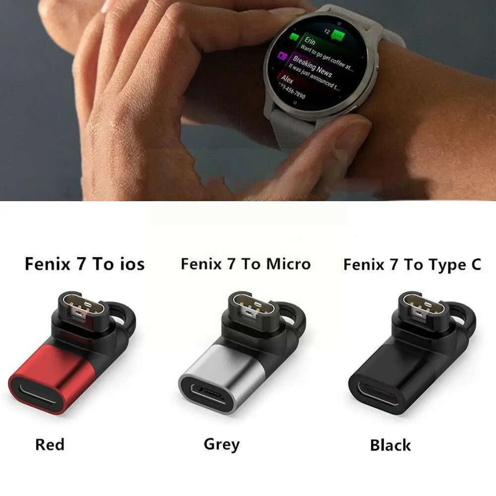 Адаптер зарядного устройства Type C/Micro/ios USB с гнездом на 4 контакта для Garmin Fenix 7/6/5 Instinct 2S benz 2 Plus EPIX Watch с зарядкой S4N6
Адаптер зарядного устройства Type C/Micro/ios USB с гнездом на 4 контакта для Garmin Fenix 7/6/5 Instinct 2S benz 2 Plus EPIX Watch с зарядкой S4N6