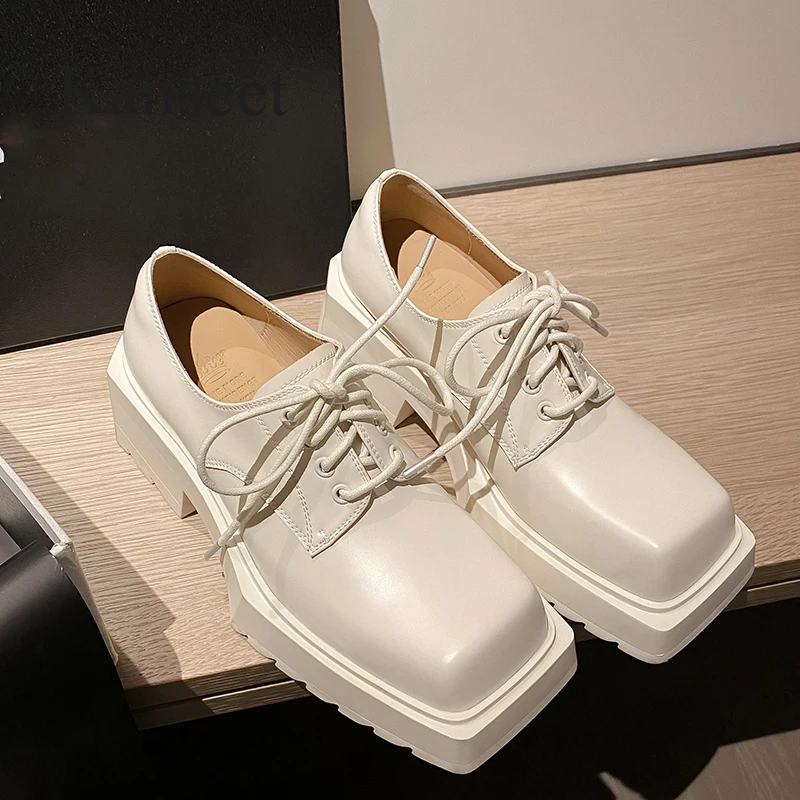 Kanseet High Quality Loafers 2023 Spring New Platform Women Shoes Genuine Leather Causal Square Toe Chunky Heels Ladies Footwear
Kanseet High Quality Loafers 2023 Spring New Platform Women Shoes Genuine Leather Causal Square Toe Chunky Heels Ladies Footwear