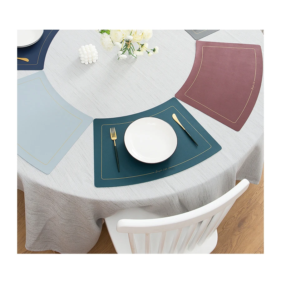 Modern Round Table Fan-shaped Waterproof Oil-proof Anti-scalding Placemat Hotel Dish Pad Bowl Pad Table Mat Custom Name
Modern Round Table Fan-shaped Waterproof Oil-proof Anti-scalding Placemat Hotel Dish Pad Bowl Pad Table Mat Custom Name