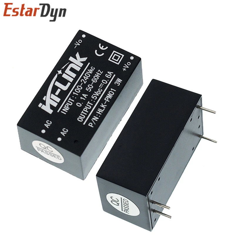 HLK-PM01 AC-DC 220V to 5V Mini power supply module intelligent household switch Power Supply module
HLK-PM01 AC-DC 220V to 5V Mini power supply module intelligent household switch Power Supply module