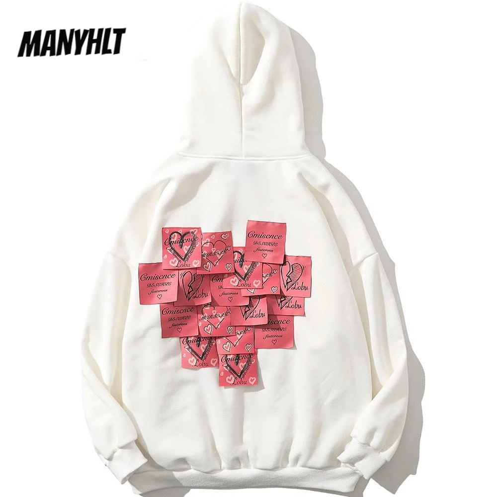 Harajuku Hoodie Men Heart-shaped Pink Patch Plus Velvet Soft Pullovers Couple College Style Casual Fashion Tops Baggy Streetwear
Harajuku Hoodie Men Heart-shaped Pink Patch Plus Velvet Soft Pullovers Couple College Style Casual Fashion Tops Baggy Streetwear