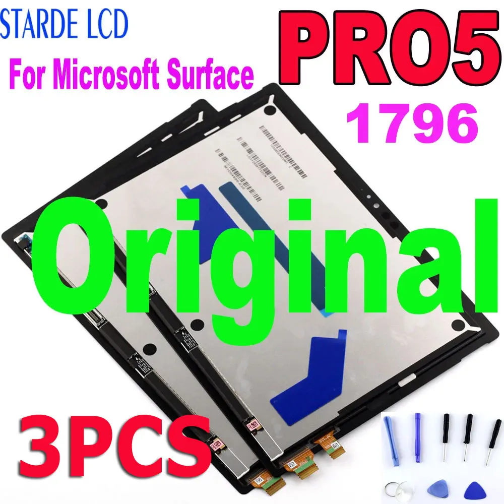 Оригинальный ЖК-дисплей для Microsoft Surface Pro 5 1796, 3 шт., ЖК-дисплей для Microsoft Surface Pro5 
Оригинальный ЖК-дисплей для Microsoft Surface Pro 5 1796, 3 шт., ЖК-дисплей для Microsoft Surface Pro5