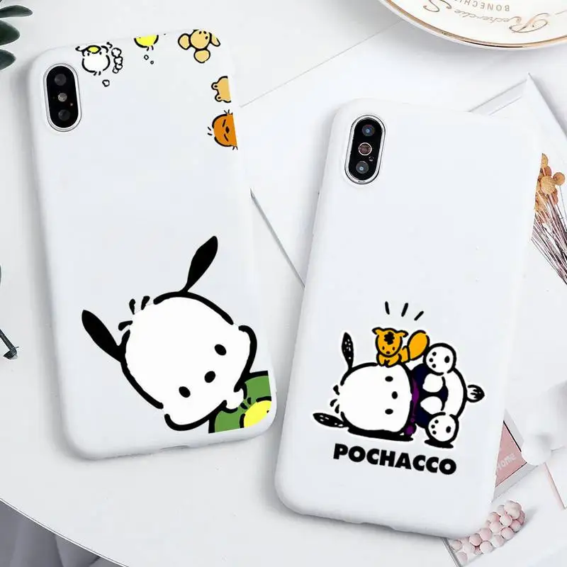 Pochacco Dog Phone Case For iphone 13 12 11 Pro Max Mini XS 8 7 6 6S Plus X SE 2020 XR Candy white Silicone cover
Pochacco Dog Phone Case For iphone 13 12 11 Pro Max Mini XS 8 7 6 6S Plus X SE 2020 XR Candy white Silicone cover