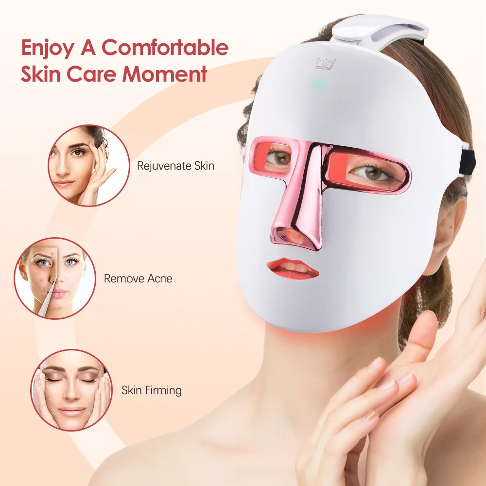 7 Colors LED Photon Facial Mask 8 Modes Skin Rejuvenation Anti Acne Wrinkle Removal Photon Therapy Beauty Devices Dropshipping 
7 Colors LED Photon Facial Mask 8 Modes Skin Rejuvenation Anti Acne Wrinkle Removal Photon Therapy Beauty Devices Dropshipping