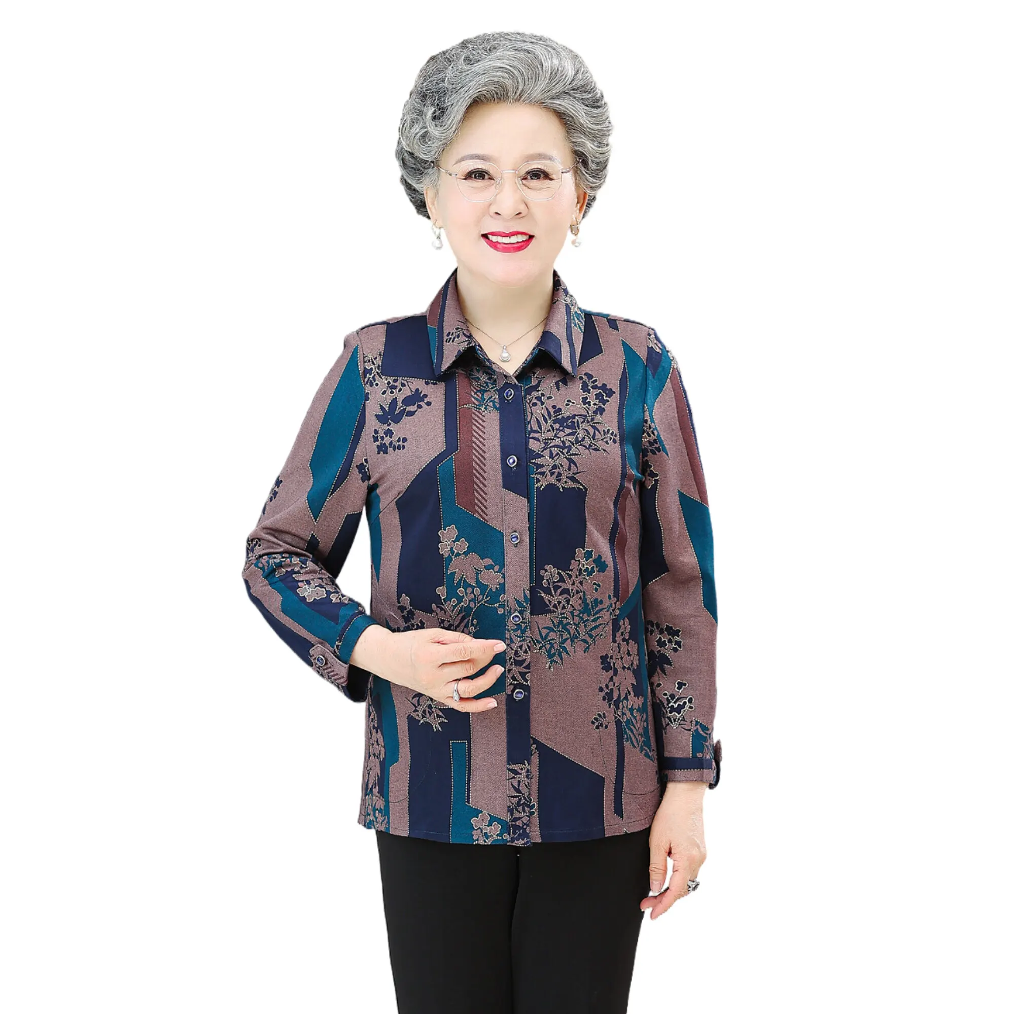 Seniors citizens fashion Elderly Women pockets shitrs cotton ladies Blouse long Sleeve Summer old aged Women's T-shirt
Seniors citizens fashion Elderly Women pockets shitrs cotton ladies Blouse long Sleeve Summer old aged Women's T-shirt