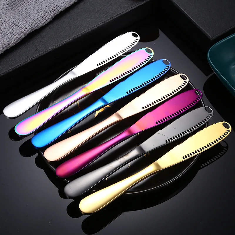Table Knife 430 Stainless Steel Butter Knife with Hole Butter Knife Bread Jam Cheese Spatula Cream Knife
Table Knife 430 Stainless Steel Butter Knife with Hole Butter Knife Bread Jam Cheese Spatula Cream Knife