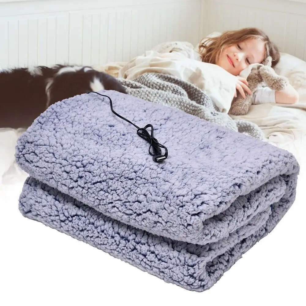 Electric Blanket Winter Soft Lamb Wool Heated Throw Over Blanket Digital Control USB Heated Shawl Wrap 110x70cm
Electric Blanket Winter Soft Lamb Wool Heated Throw Over Blanket Digital Control USB Heated Shawl Wrap 110x70cm