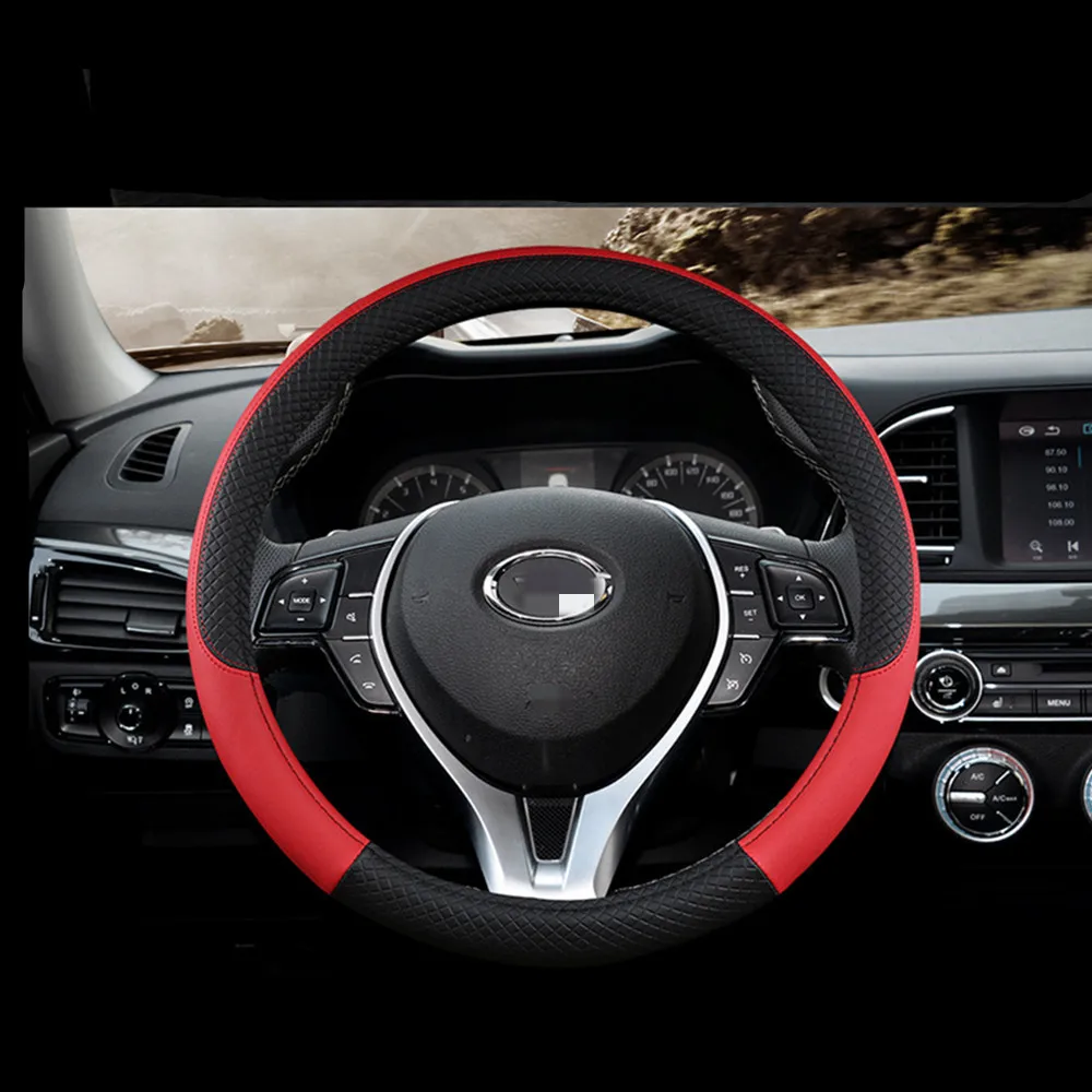 New Leather Car Steering Wheel Cover For Mercedes Benz ML-Class GL-Class GLA-Class GLC-Class GLK-Class GLS Class X Class 37-38cm
New Leather Car Steering Wheel Cover For Mercedes Benz ML-Class GL-Class GLA-Class GLC-Class GLK-Class GLS Class X Class 37-38cm
