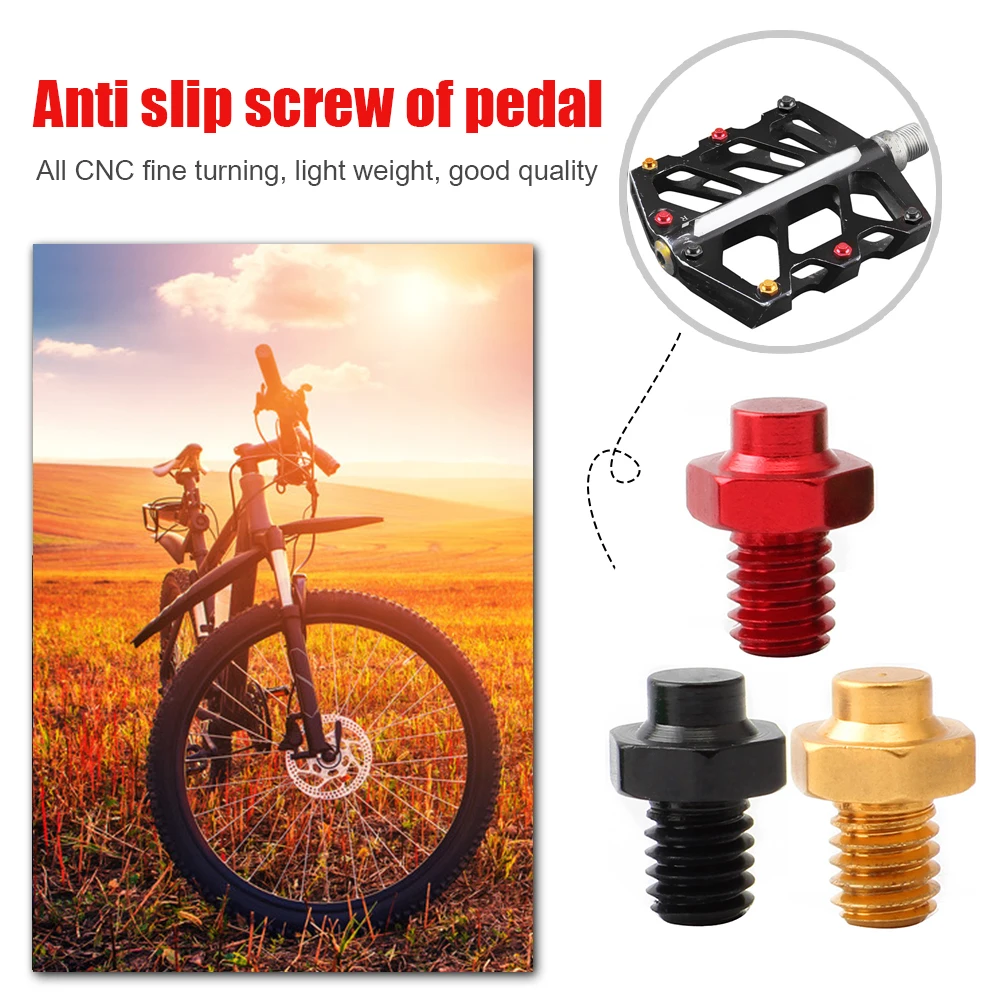 10pcs Bicycle Pedal Bolts Aluminum Alloy MTB Mountain Bike M4 Stud Pin Nail Foot Screws Cycling Pedals Parts Bike Accessories
10pcs Bicycle Pedal Bolts Aluminum Alloy MTB Mountain Bike M4 Stud Pin Nail Foot Screws Cycling Pedals Parts Bike Accessories