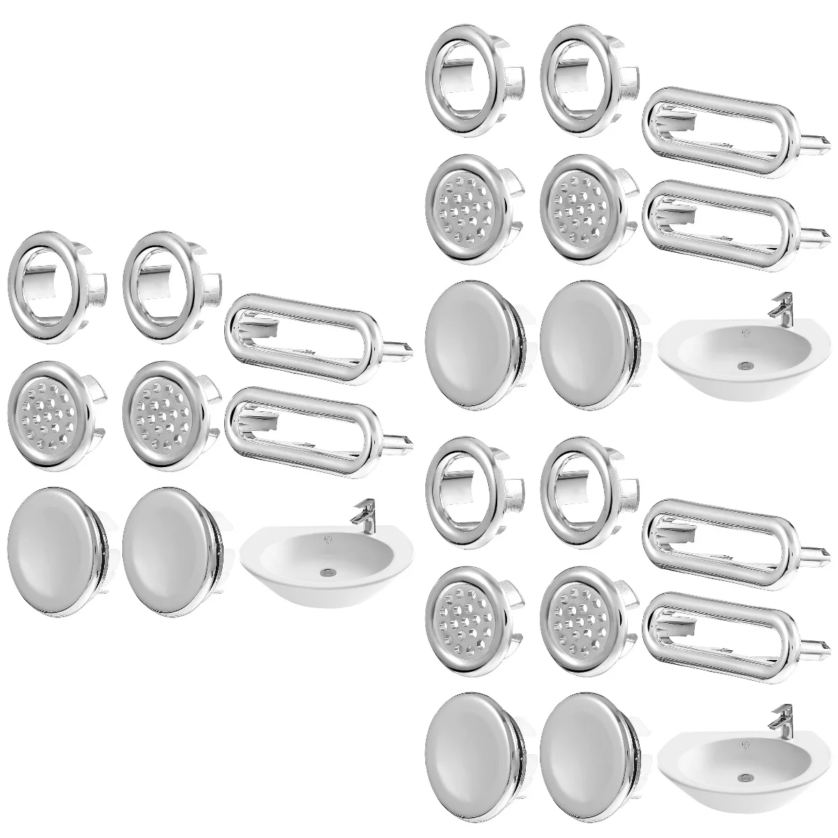 24 Pcs Universal Bathroom Useful Sink Overflow Covers Sink Overflow Rings Sink Hole Covers Overflow Drain Sink Covers
24 Pcs Universal Bathroom Useful Sink Overflow Covers Sink Overflow Rings Sink Hole Covers Overflow Drain Sink Covers