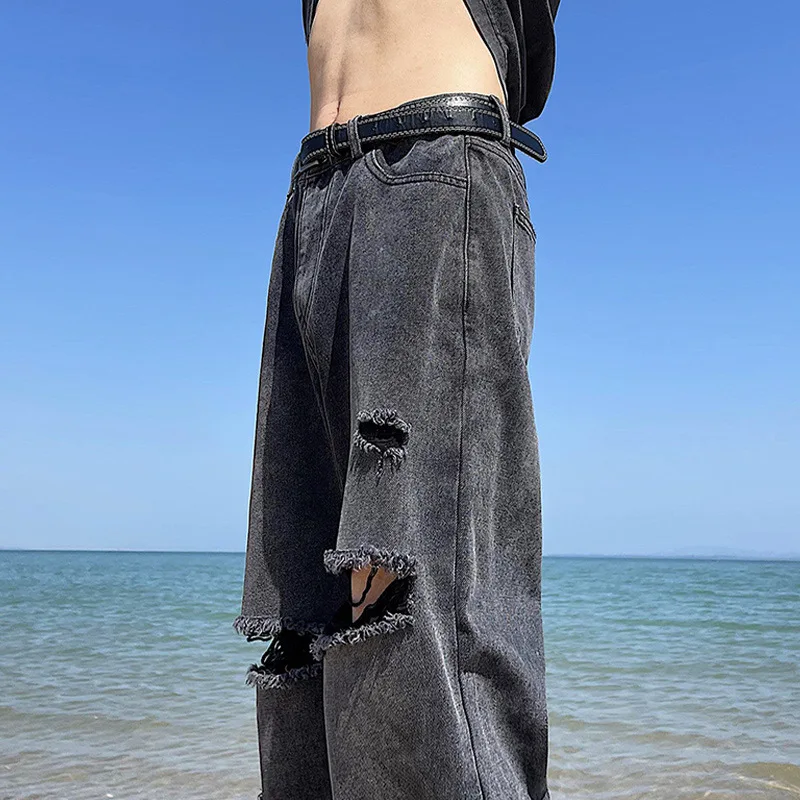 Summer American West Coast pants Men Fashion Design Ripped Jeans Men Loose Straight Jeans Men Casual Jeans Men
Summer American West Coast pants Men Fashion Design Ripped Jeans Men Loose Straight Jeans Men Casual Jeans Men
