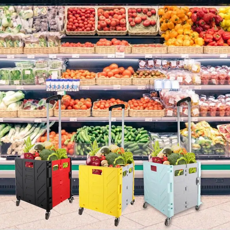Rolling Crate With Wheels Folding Trolley Heavy Duty Hand Cart Telescoping Handle Grocery Basket For Travel Shopping Accessories
Rolling Crate With Wheels Folding Trolley Heavy Duty Hand Cart Telescoping Handle Grocery Basket For Travel Shopping Accessories
