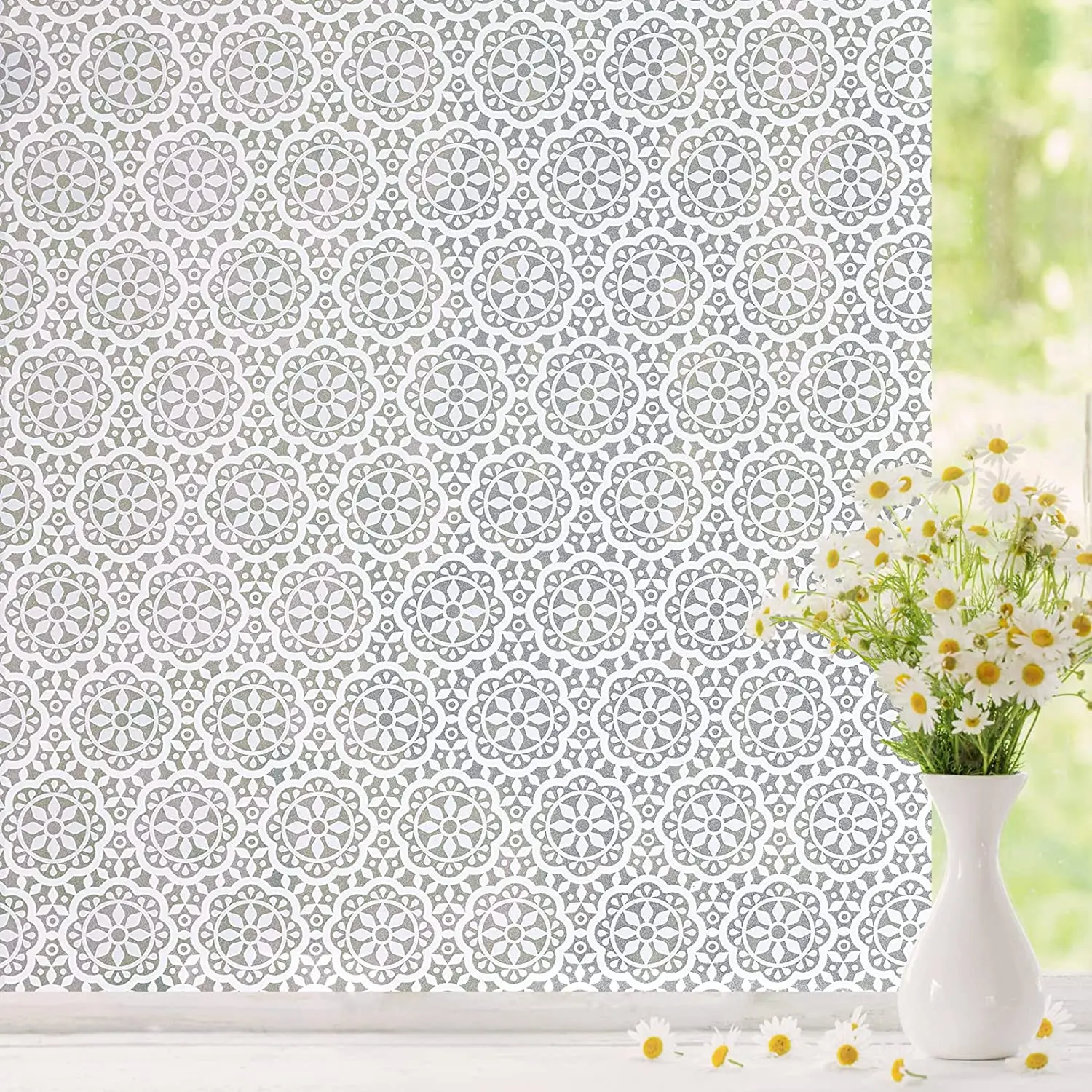 Privacy Window Film: Decor Stained Glass Film Removable Static Clings Non-Adhesive Anti-UV Heat Control Glass Sticker for Home
Privacy Window Film: Decor Stained Glass Film Removable Static Clings Non-Adhesive Anti-UV Heat Control Glass Sticker for Home