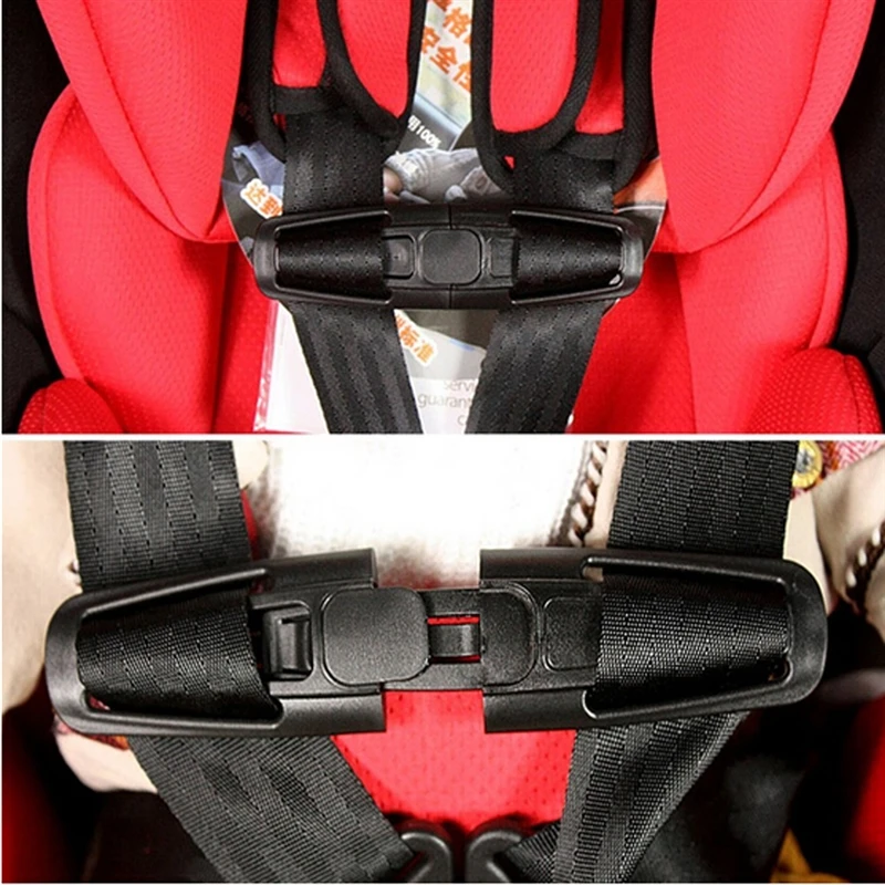 

High Quality Car Baby Safety Seat Strap Belt Harness Chest Child Clip Safe Buckle 1pc Nylon 2-3Y,19-24M,10-12M,13-18M 14.5*4cm