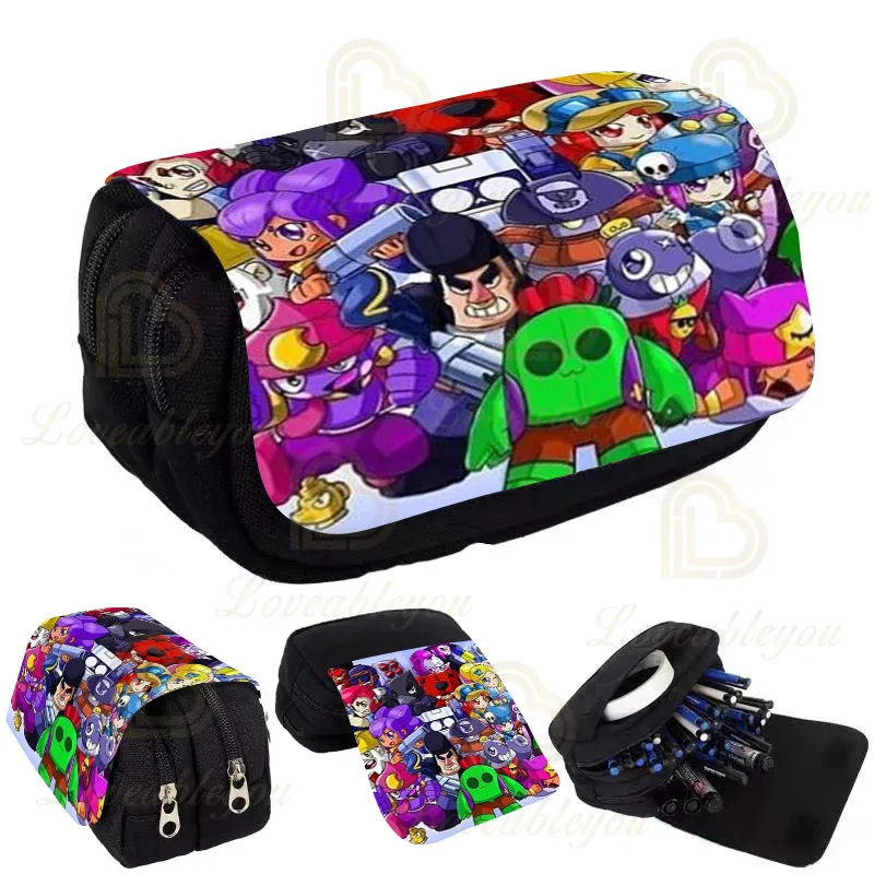 Kids Pencil Box Shoot Stars Print Pencil Case Game Canvas Stretch Double Layer Large Capacity Cute School Stationery
Kids Pencil Box Shoot Stars Print Pencil Case Game Canvas Stretch Double Layer Large Capacity Cute School Stationery