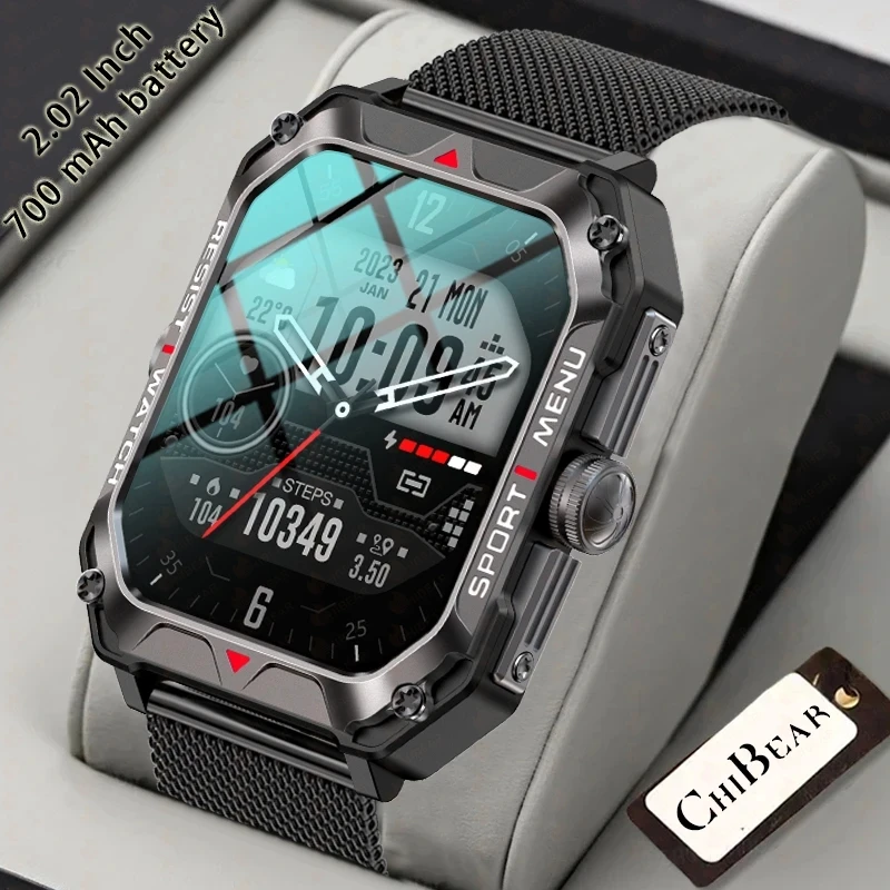New 2.02 Inch IP68 Waterproof sport Smart Watch Men Voice Assistant 400 mAh Battery Ultra-long Standby Bluetooth Call Smartwatch
New 2.02 Inch IP68 Waterproof sport Smart Watch Men Voice Assistant 400 mAh Battery Ultra-long Standby Bluetooth Call Smartwatch
