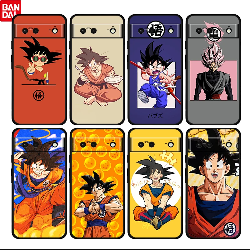 

Anime Dragon Ball Z Goku For Google Pixel 6 6a 6Pro 5 5a 4 4a XL 5G Black Soft Phone Case Silicone Cover Fundas Coque Capa