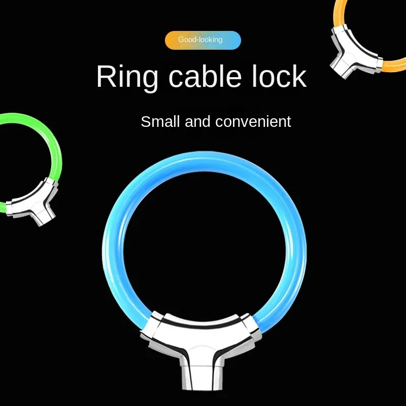 Bicycle lock Cycling equipment Electric vehicle anti-theft lock Portable ring key color anti-theft lock Bicycle accessories
Bicycle lock Cycling equipment Electric vehicle anti-theft lock Portable ring key color anti-theft lock Bicycle accessories