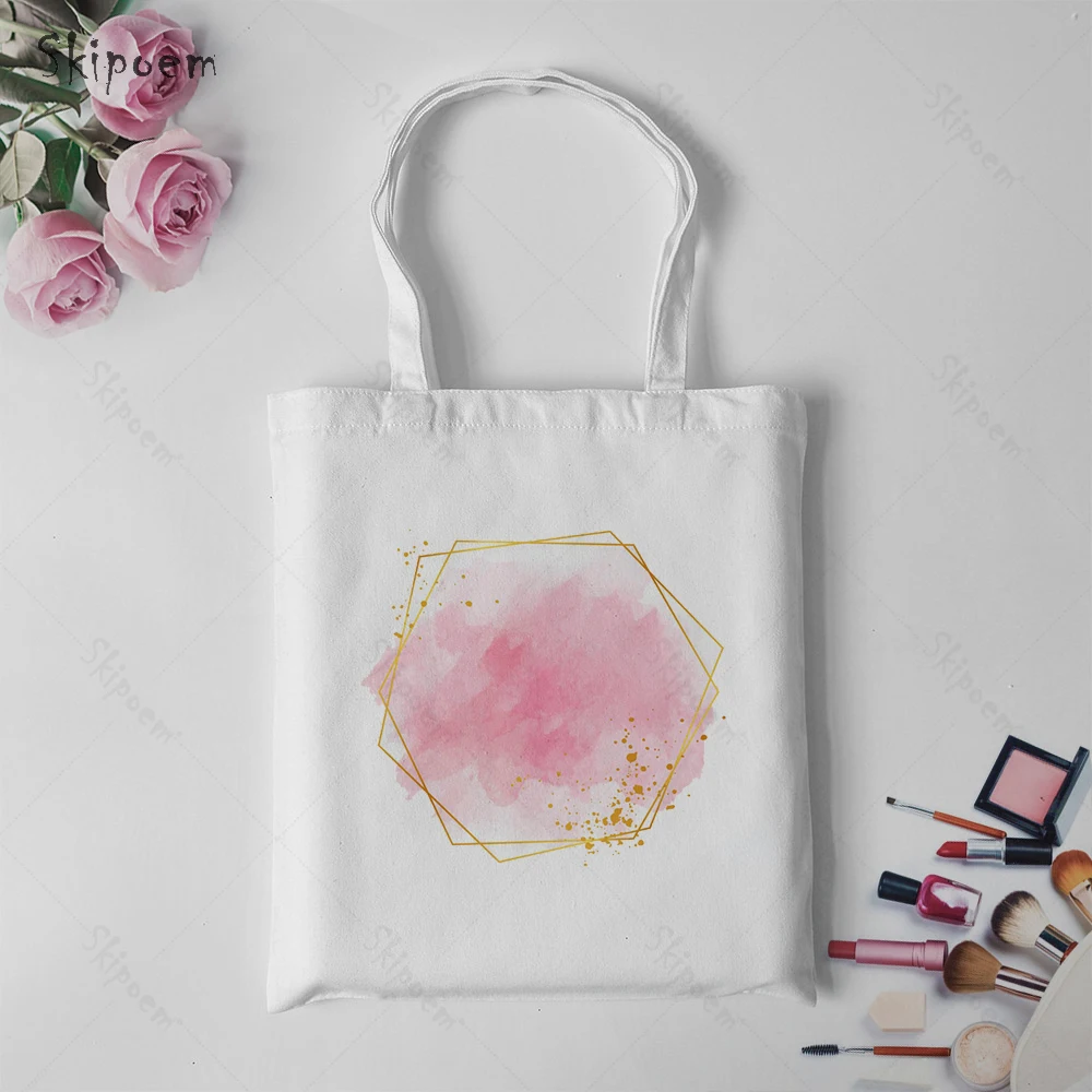 Tote Bag Shoppers Bags Pink Geometric Figures Eco Messenger Large Capacity Hand Bag Female Cute Casual Aesthetic Teacher Handbag
Tote Bag Shoppers Bags Pink Geometric Figures Eco Messenger Large Capacity Hand Bag Female Cute Casual Aesthetic Teacher Handbag