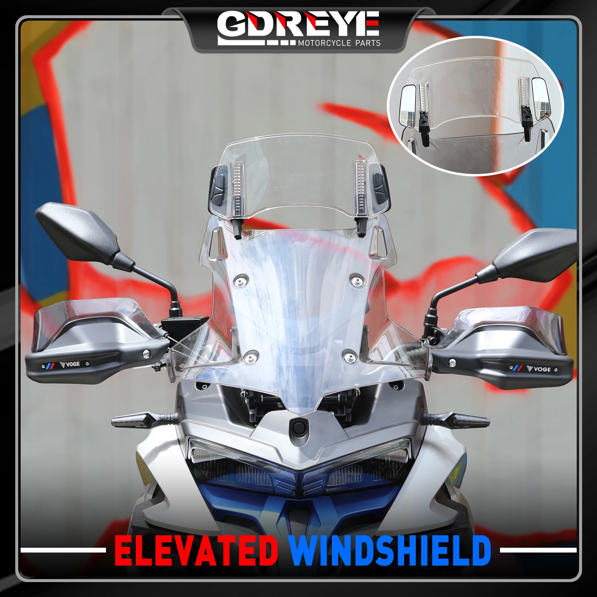 Motorcycle VOGE 525DSX Windshield Extension Spoiler Windscreen Air Deflector For LONCIN VOGE 525DSX 525DS 2023
Motorcycle VOGE 525DSX Windshield Extension Spoiler Windscreen Air Deflector For LONCIN VOGE 525DSX 525DS 2023