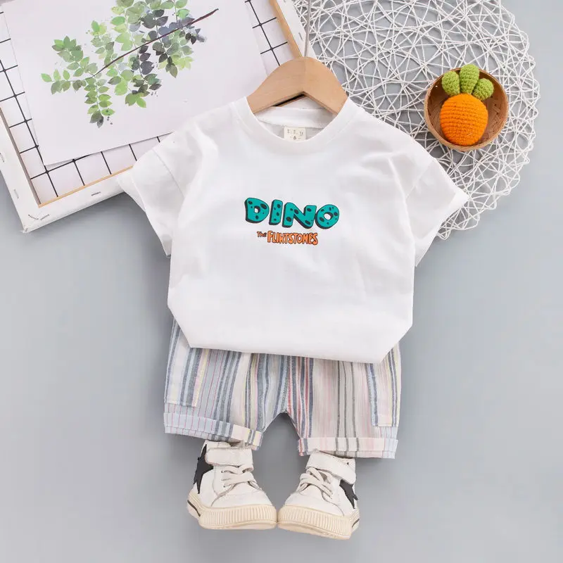 Summer Children Boys Suit Kids Sport Cotton Cartoon T-Shirt Short Pants 2Pcs/Sets Toddler Clothing Infants Tracksuits 0-5 Years
Summer Children Boys Suit Kids Sport Cotton Cartoon T-Shirt Short Pants 2Pcs/Sets Toddler Clothing Infants Tracksuits 0-5 Years