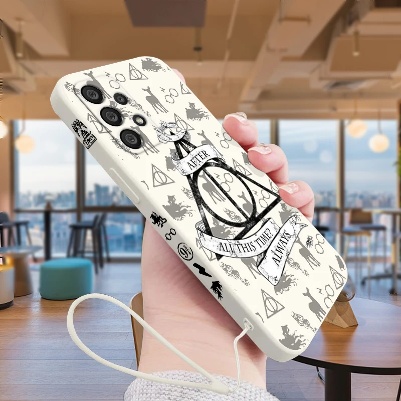 Fashion Potters Wand Harries For Samsung A73 A53 A33 A52 A32 A71 A51 A21S A03S A50 A30 5G Phone Case Liquid Left Rope Cover
Fashion Potters Wand Harries For Samsung A73 A53 A33 A52 A32 A71 A51 A21S A03S A50 A30 5G Phone Case Liquid Left Rope Cover