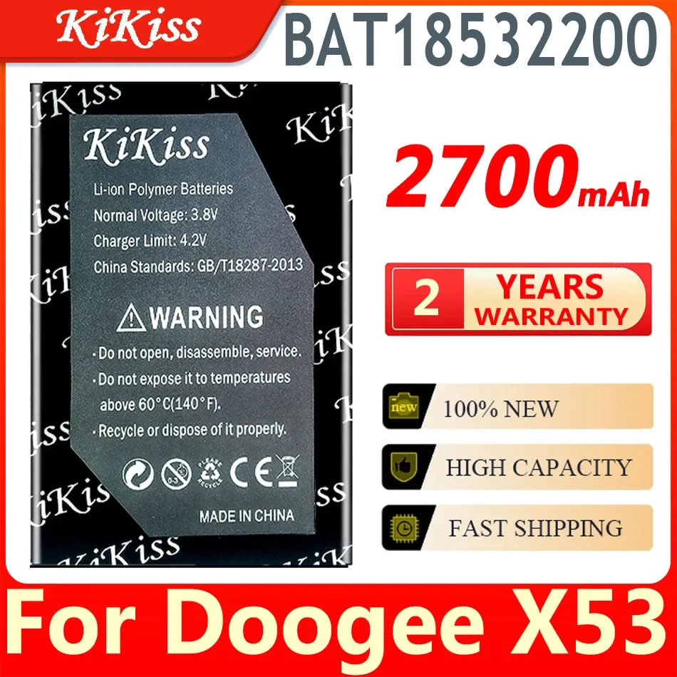 BAT18532200 Battery for DOOGEE Mobile Phone Spare Parts Replacement for DOOGEE X53 X 53 Smart Cellphone Batteria Batterie ACCU
BAT18532200 Battery for DOOGEE Mobile Phone Spare Parts Replacement for DOOGEE X53 X 53 Smart Cellphone Batteria Batterie ACCU