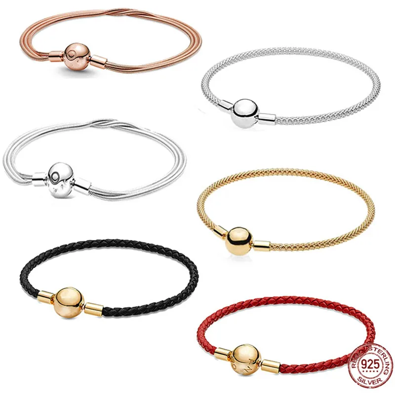 2022 hot style s925 sterling silver wire mesh braided bracelet charm bracelet suitable for original charm DIY bead jewelry
2022 hot style s925 sterling silver wire mesh braided bracelet charm bracelet suitable for original charm DIY bead jewelry