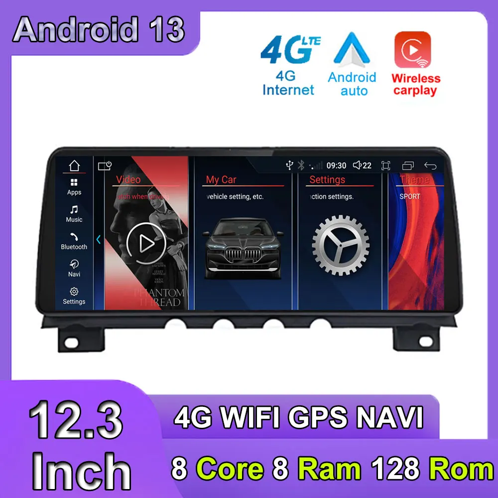 Car Carplay Monitor Multimedia Player Stereo Speacker Radio Android 13 Touch ID8 Screen For BMW F01 F02 2009-2016
Car Carplay Monitor Multimedia Player Stereo Speacker Radio Android 13 Touch ID8 Screen For BMW F01 F02 2009-2016
