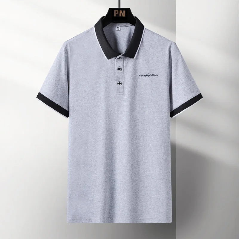 2022 Spring and Summer Short-sleeved Polo Shirt Men's Casual Embroidery Lapel Collar Men's Breathable Solid Color Polo Shirt Men
2022 Spring and Summer Short-sleeved Polo Shirt Men's Casual Embroidery Lapel Collar Men's Breathable Solid Color Polo Shirt Men