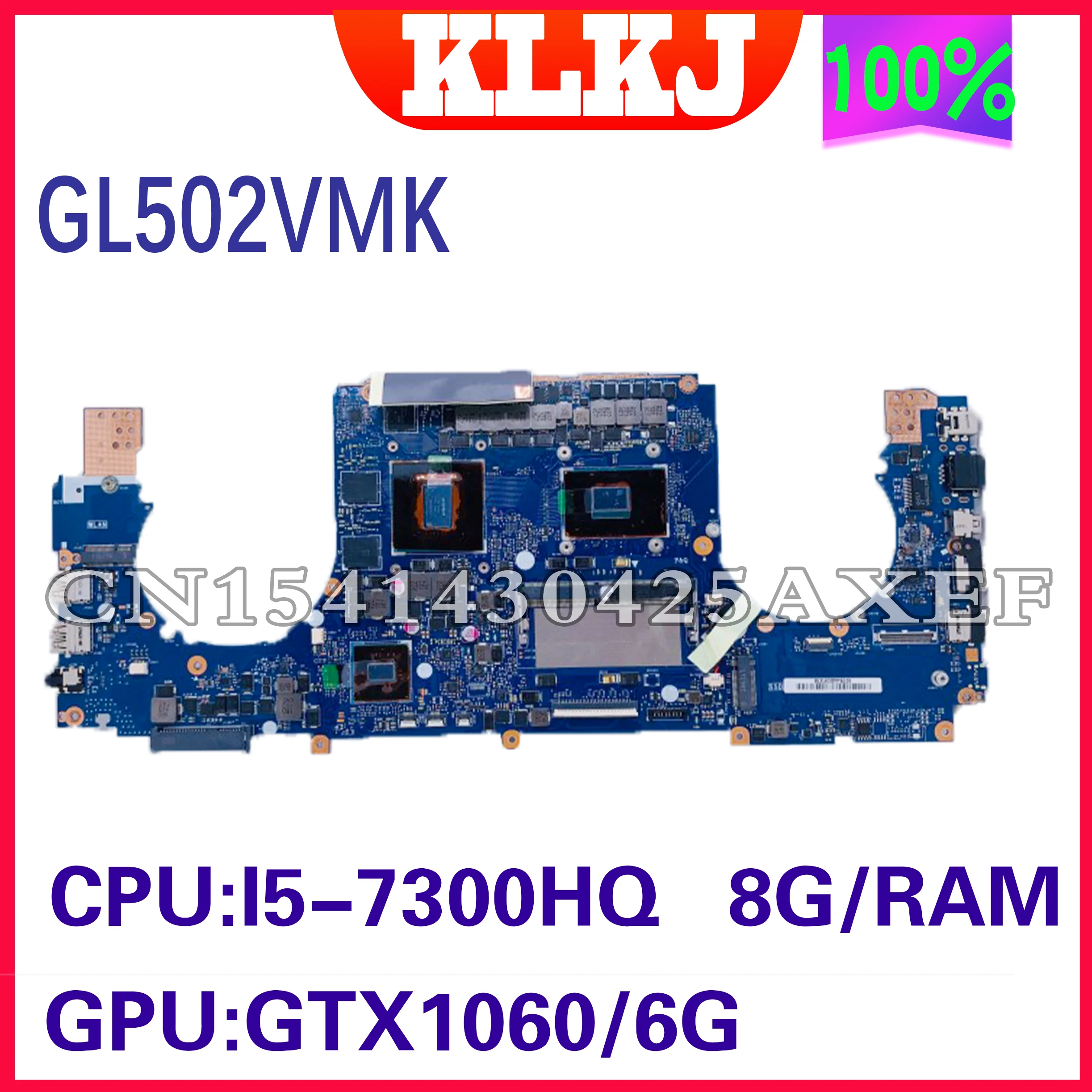 Материнская плата Dinzi GL502VMK для ноутбука ASUS ROG, модель GL502V, GL502VM, GL502VMZ, GL502VMK, с подсветкой, 100% рабочий
Материнская плата Dinzi GL502VMK для ноутбука ASUS ROG, модель GL502V, GL502VM, GL502VMZ, GL502VMK, с подсветкой, 100% рабочий