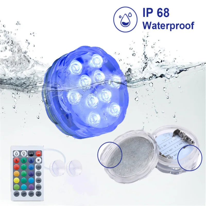 RGB Night Lamp Remote Control LED Submersible Light IP68 Waterproof Underwater Light Bathtub Pond Aquarium Decorative Pool Light
RGB Night Lamp Remote Control LED Submersible Light IP68 Waterproof Underwater Light Bathtub Pond Aquarium Decorative Pool Light