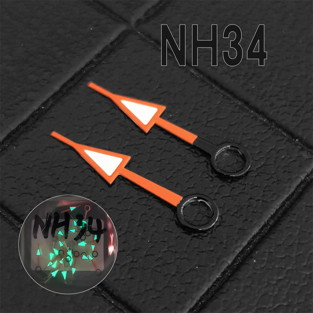 

13mm Replacement Green luminous Pointer GMT Watch Hands for NH34 NH34A Movement