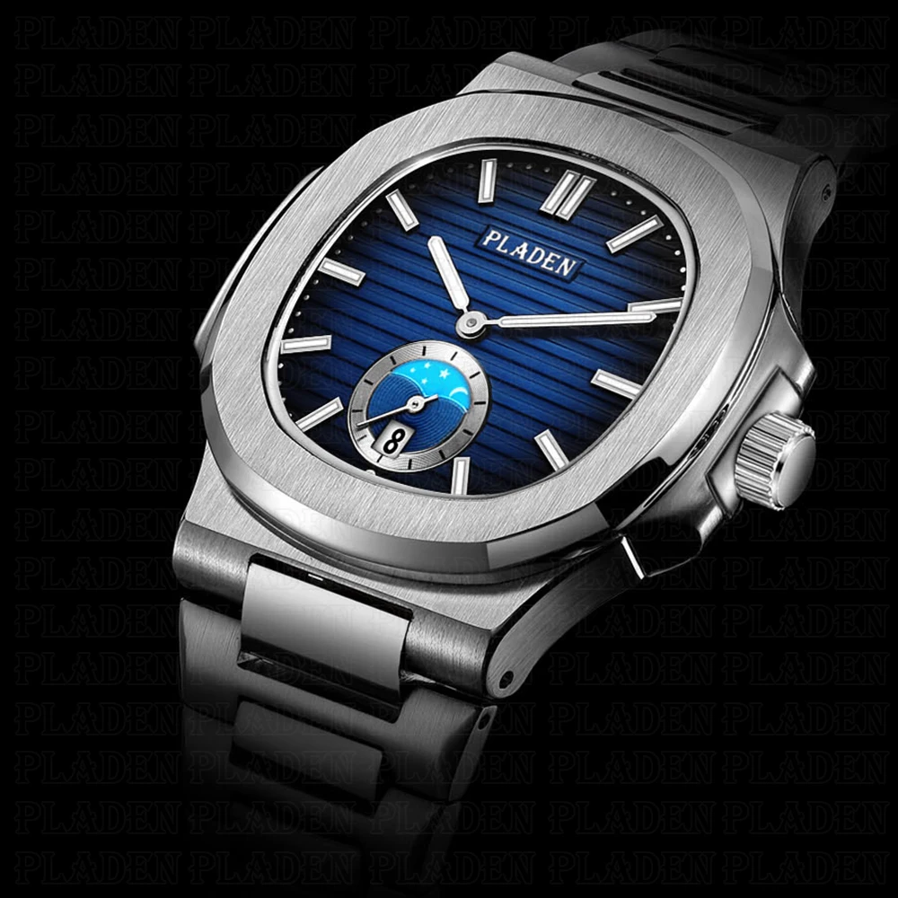 PLADEN Fashion Men's Quartz Watch Stainless Steel Blue Dial Chronograph Top Brand Men's Wristwatches Relogio Masculino #PL1023
PLADEN Fashion Men's Quartz Watch Stainless Steel Blue Dial Chronograph Top Brand Men's Wristwatches Relogio Masculino #PL1023