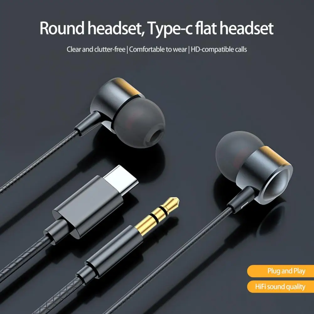 Universal In-ear Headphones Noise Reduction Stereo Surround With Wheat Headset Wire Headset Bluetooth Earphone Jack 3.5mm/Type-C
Universal In-ear Headphones Noise Reduction Stereo Surround With Wheat Headset Wire Headset Bluetooth Earphone Jack 3.5mm/Type-C