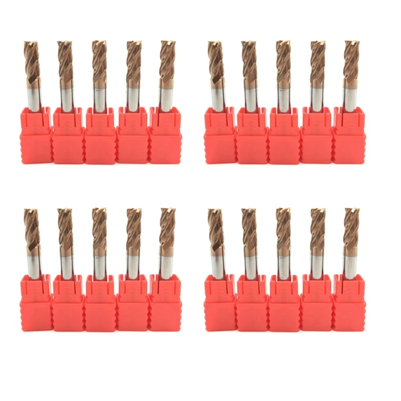 JHD-20PCS 6Mm 4 Flute Carbide Endmills CNC Milling Cutter Milling Slotting Profiling Face Mill Spiral Bits
JHD-20PCS 6Mm 4 Flute Carbide Endmills CNC Milling Cutter Milling Slotting Profiling Face Mill Spiral Bits