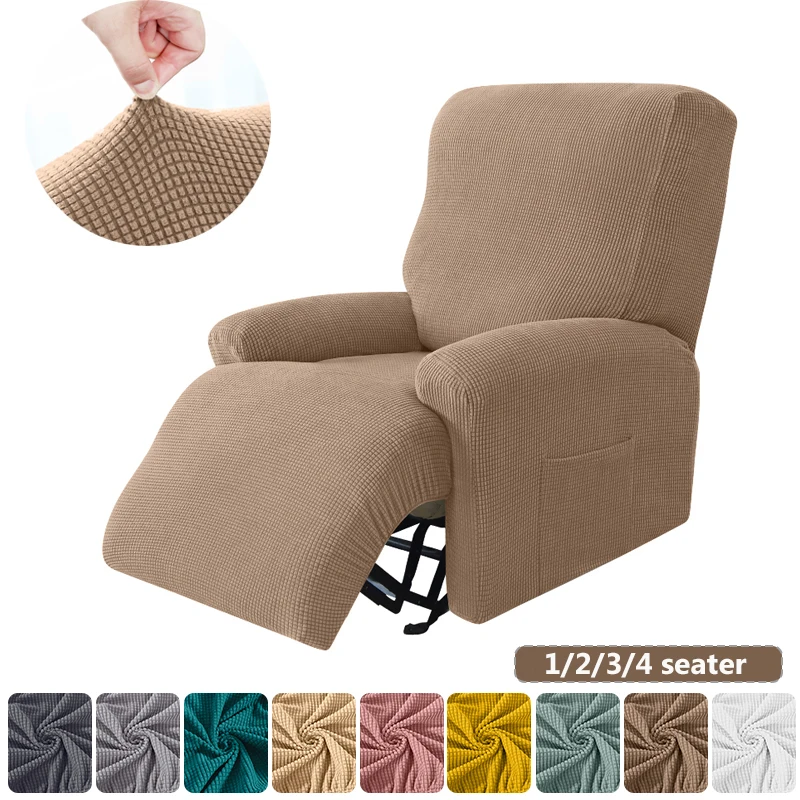 Jacquard Recliner Sofa Cover Elastic Chair Covers Couch Cover Solid Color Stretch Slipcovers Armchair Case Sofa 1/2/3/4 Seater
Jacquard Recliner Sofa Cover Elastic Chair Covers Couch Cover Solid Color Stretch Slipcovers Armchair Case Sofa 1/2/3/4 Seater