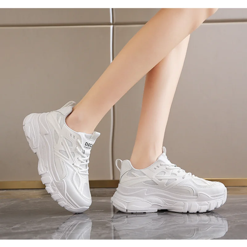 Sneakers Women's Korean Version Thick Soled Breathable Casual Shoes Autumn New Daddy Shoes Student Fashion Shoes Board Shoes
Sneakers Women's Korean Version Thick Soled Breathable Casual Shoes Autumn New Daddy Shoes Student Fashion Shoes Board Shoes